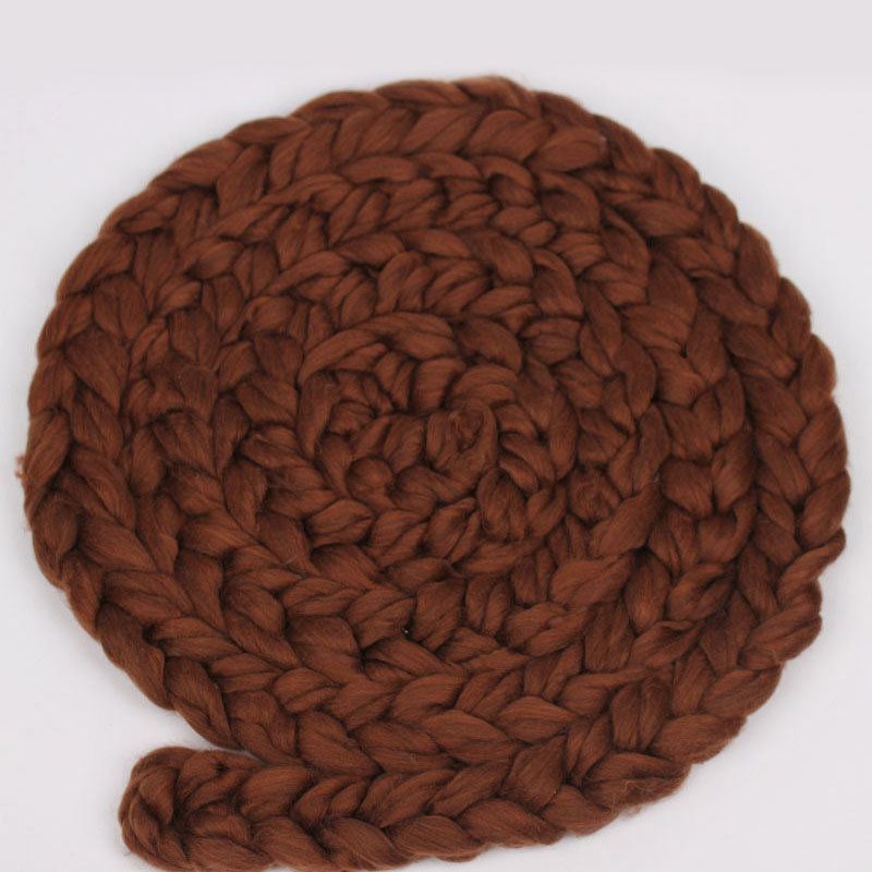 Newborn Photography Props baskets Chunky Soft Thick Knitted Braid Blankets