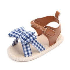 Newly trendy custom little girl baby princess shoes bow sandals