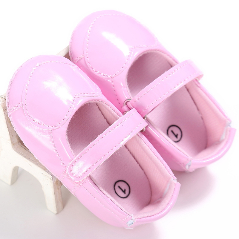 Wholesale Anti-Slippery Stylish Baby Kids Girls Silver White Gold Hook and Loop Shoes