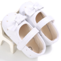 Hot Sale Boutique Cheap Flower Girls Pink Gold White Wedding Flat Shoes for Baby and Kids