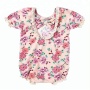 Wholesale newborn boutique clothing baby floral romper baby girl romper