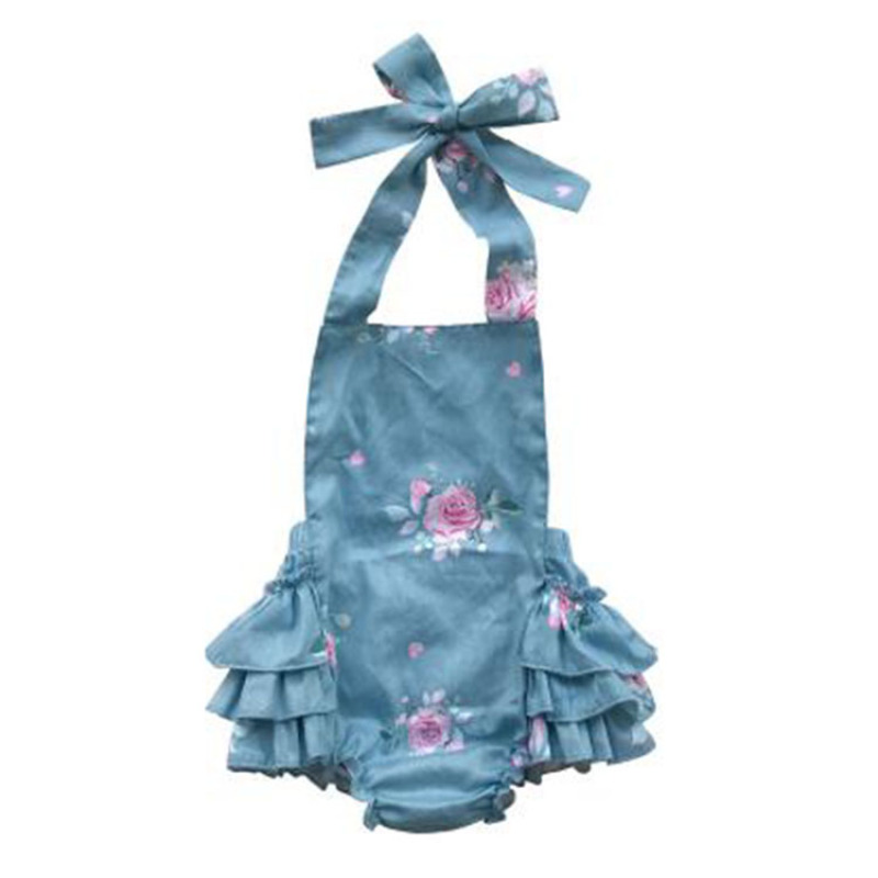 Baby stain floral cotton romper bubble romper on sale