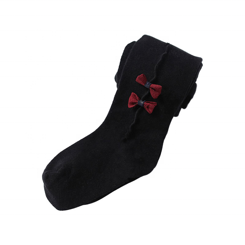 Winter Baby Girl Tights Bow Leggings Fashion Knitted Cotton Stocking Girls Pantyhose