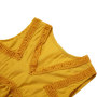 Latest yellow rayon sleeveless girls party wear top casual top for girls