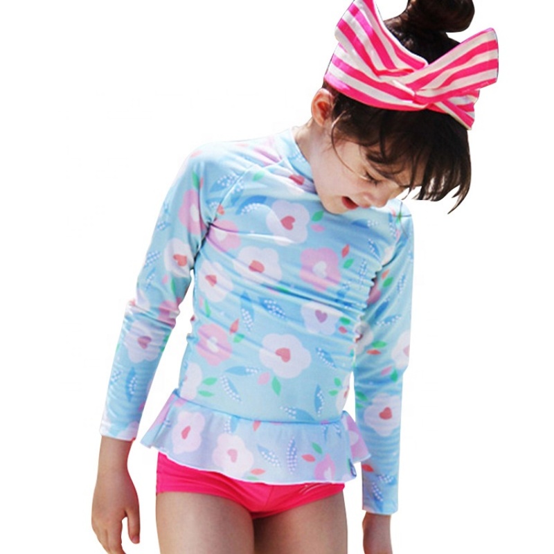 USA teen swimwear kids fringed  2 piece lady bikini set