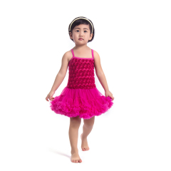 Wholesale Baby Girl Rosette Petti Dress For Girl Party Wear