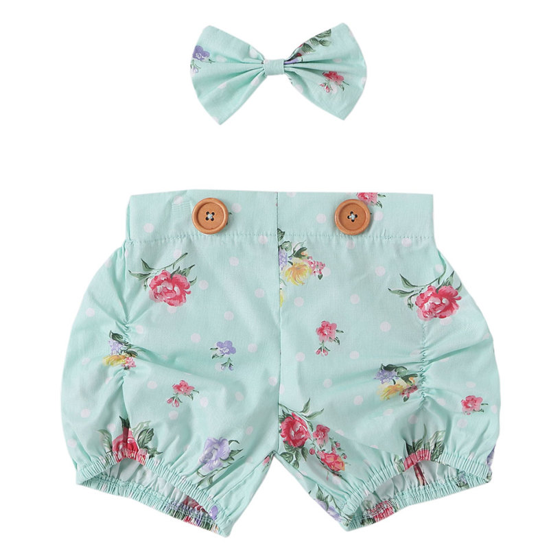Hot sale children clothes baby girl clothing elastic cotton baby shorts