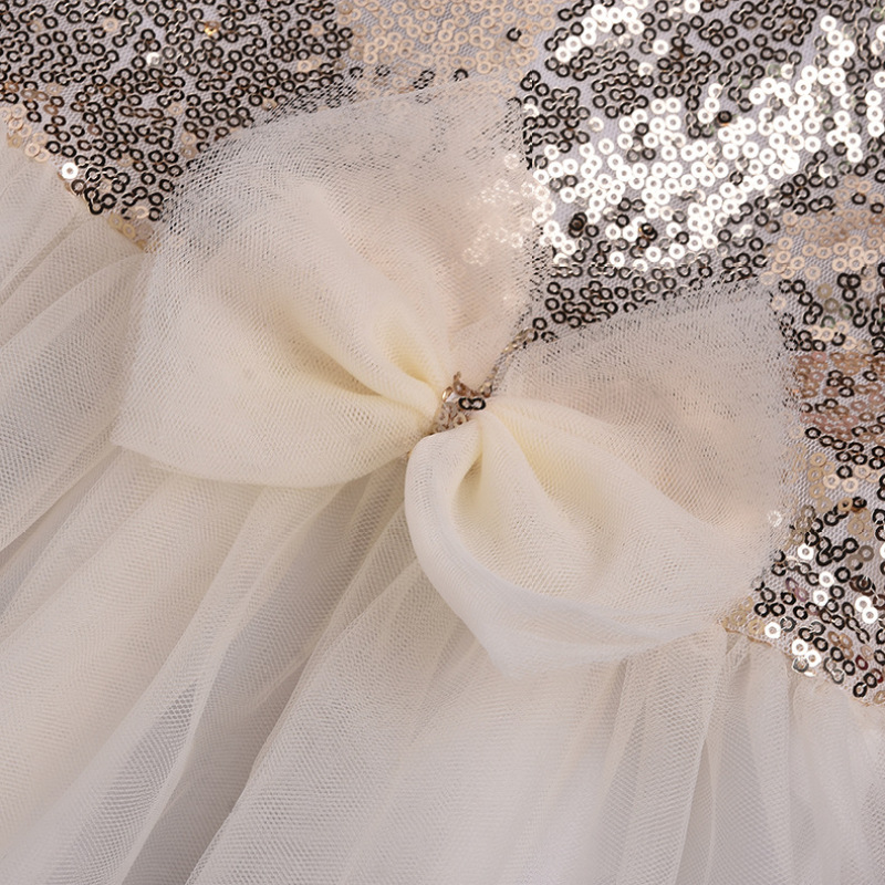 Wholesale High Quality Glitter Sequin Frocks Party Wear Flower Girl Dresses