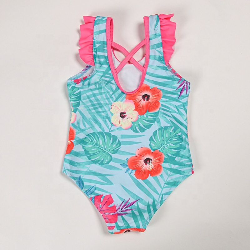 2021 summer custom desginer one piece  backless cartoon bathers swimwear