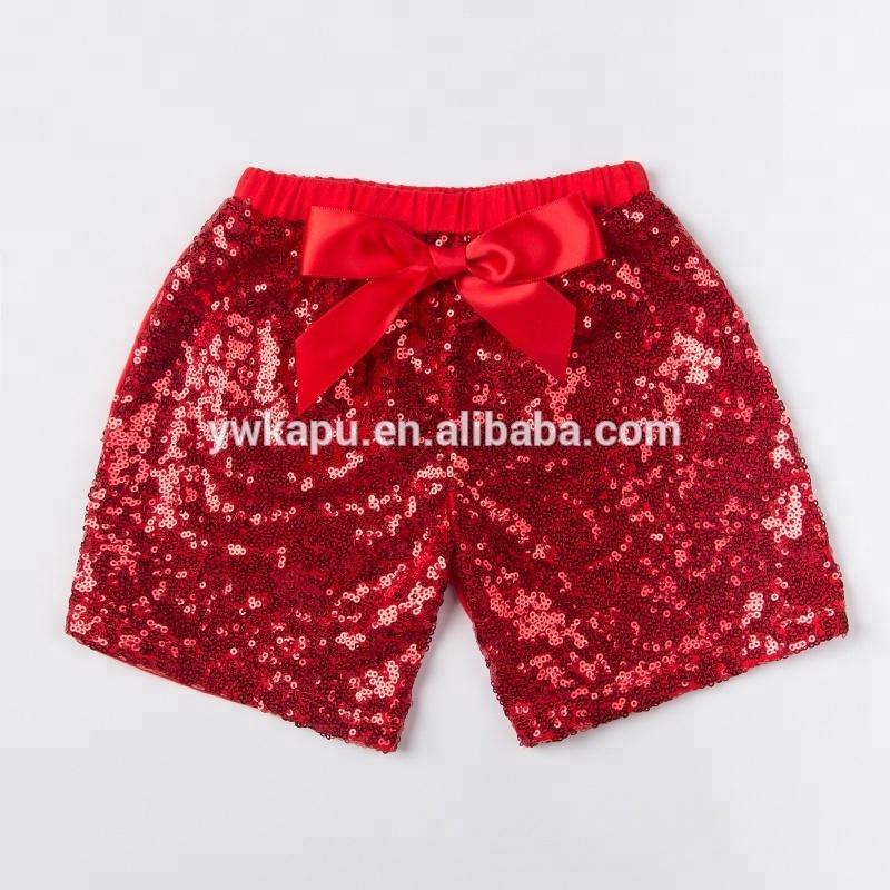 Summer wear sequin shorts for baby kids new fashion boutique toddler sequin shorts