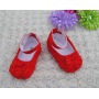 New design baby hard sole walking shoes rosette baby shoes for sale