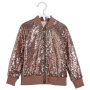 Newset girl coat with zipper sequin Jacket for Children Girls