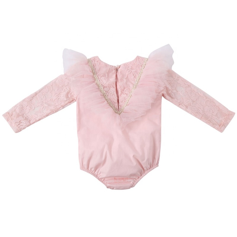 2019 Fashion Beautiful Baby Girl Cute Short Sleeve Baby Lace Romper