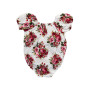 Newborn Baby Clothes Summer Baby Girls Vintage Floral Baby Girls Infant Toddlers Clothing Lace Romper