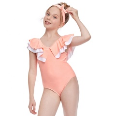 Top selling purple red nude swimsuit girls kids padded bikini set