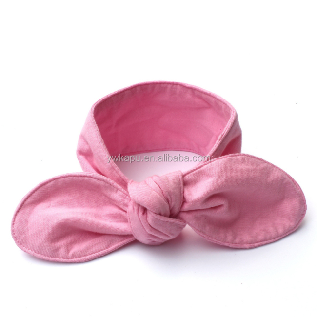 lovely cute plush rabbit ear hair bands,polka dot kids headband,baby headband made in china
