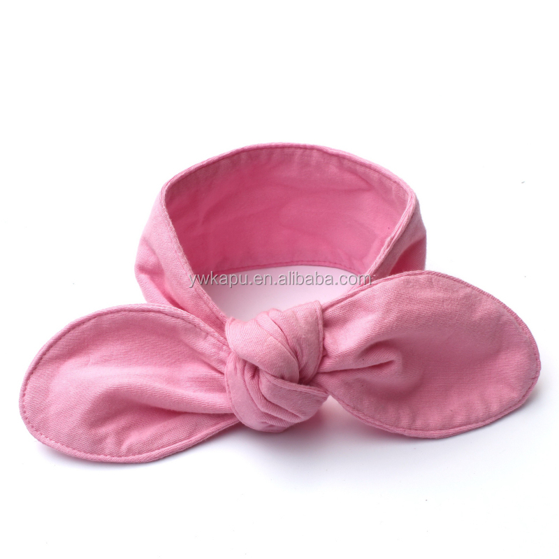 lovely cute plush rabbit ear hair bands,polka dot kids headband,baby headband made in china