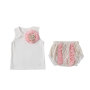 Toddler Kids Baby Girls Clothes set Summer Sleeveless Lace Top and Bloomer Outfit Set 