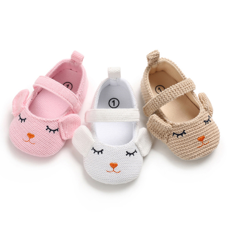 Custom High Quality Designer Newborn Baby Girls Flower Prints Shoes Prewalker for School