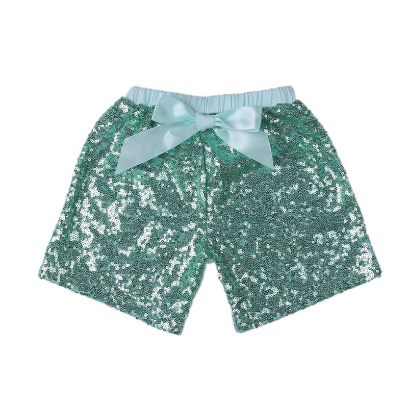 Wholesale Kids Girls Fashion Purple Sequin Shorts
