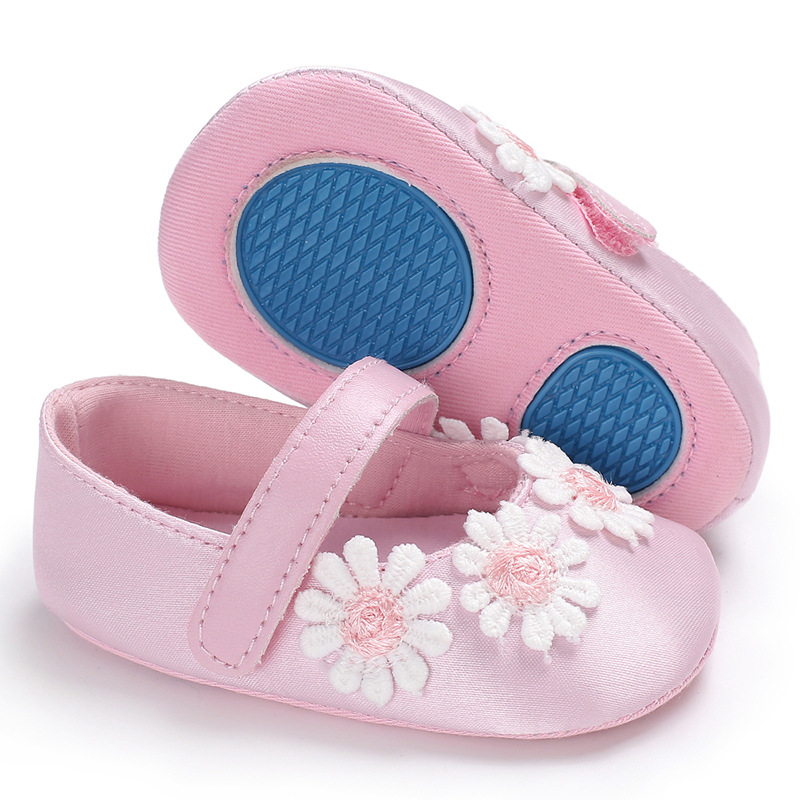 Multi-Color Breathable Fancy Flower Prewalker Kids Baby Girl Shoes in Stock for Spring