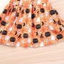 Manufacturer halloween printed stylish suspender long sleeve dress designer baby girl clothes