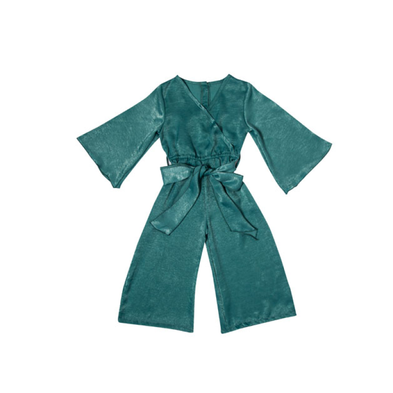 New Fashion Ladies V Neck Wholesale Playsuit Baby Girl's Velvet Jumpsuits
