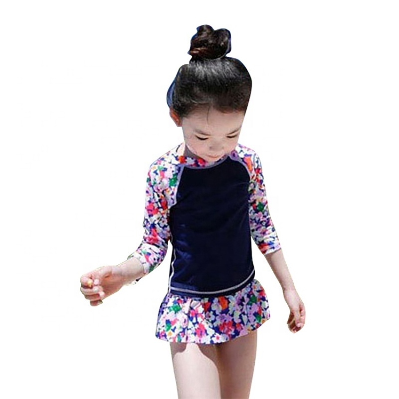 New design fashion high quality black two piece swimsuit skirt swimwear