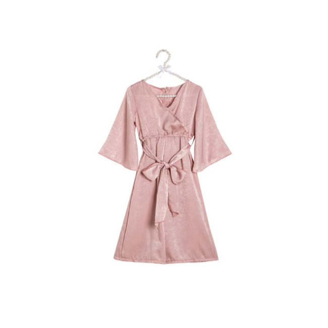Wholesale Designer Ready Made Pretty  Children Boutique Clothes Kids Girls Twirl Dresses for Daily Wear in Stocks