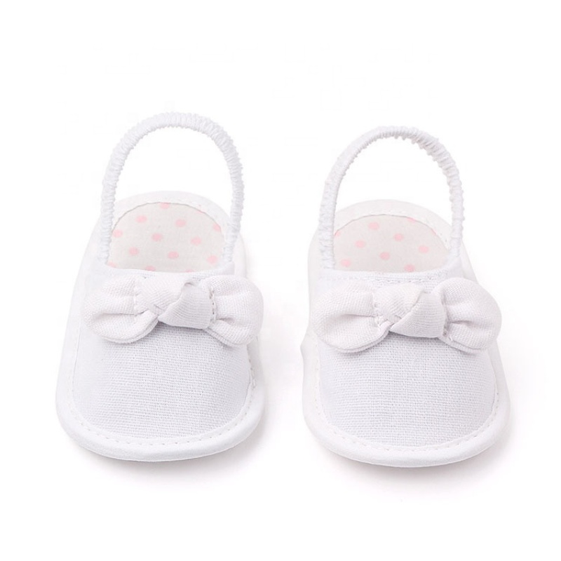 New design customized slide-on solid color bow sandals