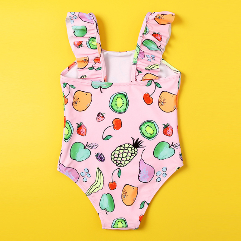 Manufacturers fashion custom designer bodysuit kids swimwear fruit bikini