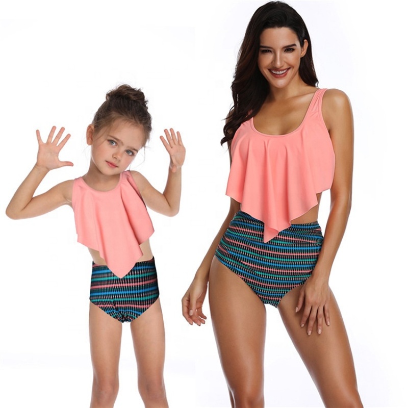 Cheap high quality custom printed designer swimsuits  2021 child swimwear girl