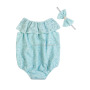Factory direct wholesale price hot fashion boutique summer clothes girls baby romper with headband