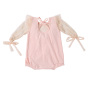 Custom Pretty Baptismal Smocked Lace Dresses Flower Girls Bows Clothing for Toddler Girls