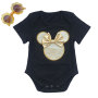 Factory Wholesale Golden Cotton Romper With Gold Bloomer And Baby Shoes