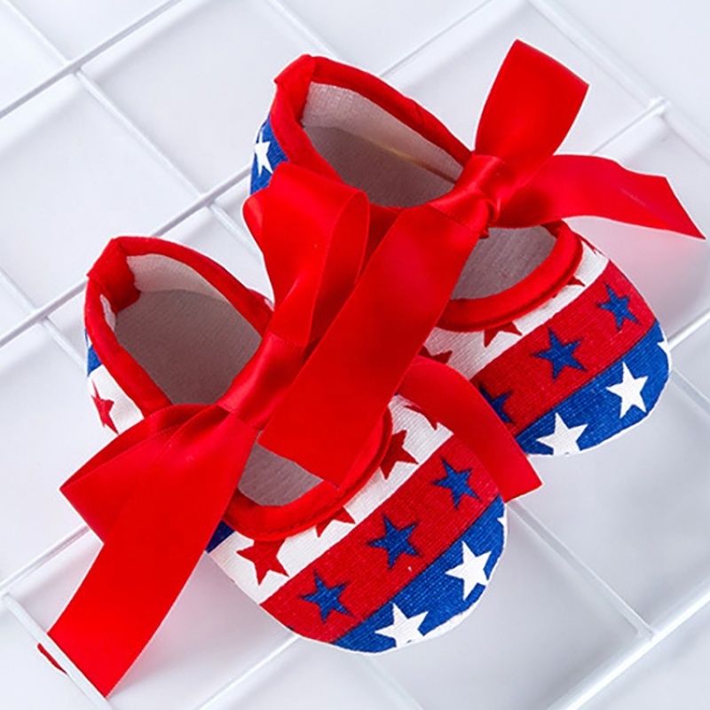 High quality usa 4th of July shoes headband romper tutus set