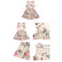 Wholesale Girl Sleeveless Floral Vintage Girl Dress For Daily Wear