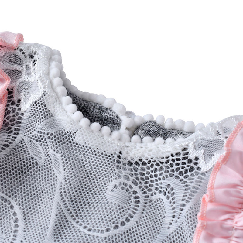 Fall Toddler Baby Girl Boutique Clothing Lace Sets With Ruffle Shoulder And Lace Pants