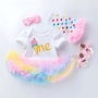 Wholesale Boutique Children Girl Birthday Tutu Dress Outfit Set With Baby Shoes And Leg Warmer And Headband 