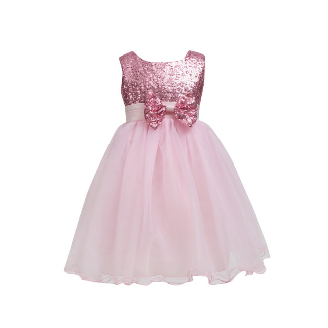 Wholesale New Design Sequin Flower Girl Dress 
