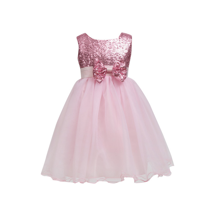 Wholesale New Design Sequin Flower Girl Dress 