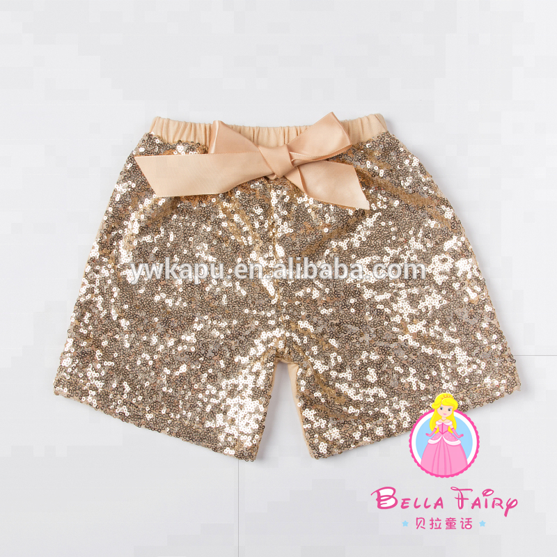2020 Wholesale children's boutiquebulk baby sequin shorts baby clothes