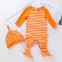 Hot selling purple baby cartoon printed long pants girl clothes rompers