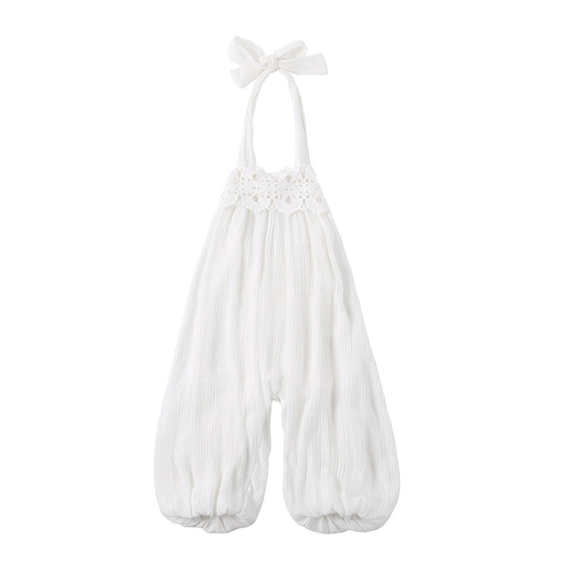 Baby suspender pink eco-friendly polyester rompers boys and girls solid color jumpsuit