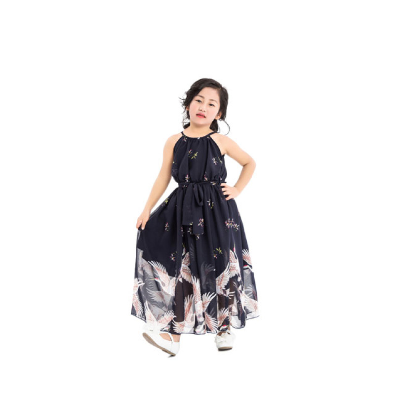 2018 Online Wholesale Lovely Design Party Chiffon Princess Children Girl Dress