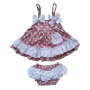Summer Baby Girls Ruffles Polka Dots Clothes Tops And Shorts Outfits Set