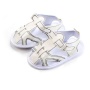 2021 summer fashion white soft sole baby shoes double strap sandals