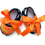 Fall Halloween Clothing Little Baby  Girls Short Sleeve Dress Pumpkin set
