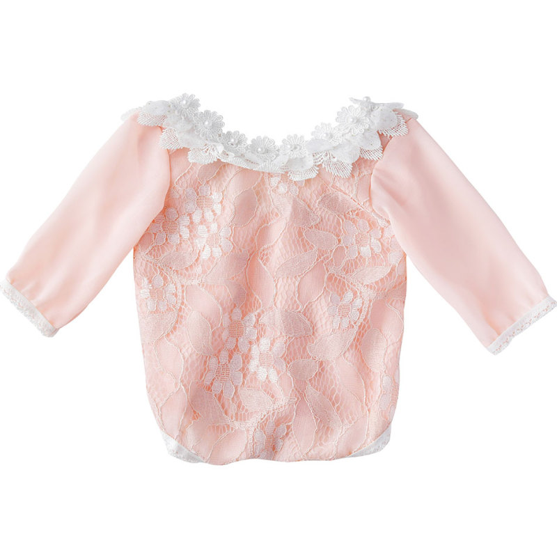 New arrival white lace long sleeve baby cotton summer rompers