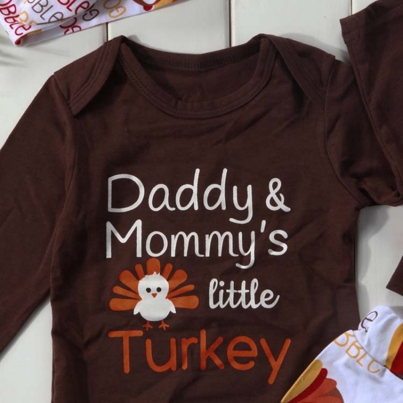 Thanksgiving new arrivals 2021 high quality 3 piece set baby clothing gift set